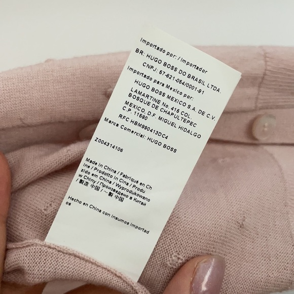 Hugo boss pink button cardigan - Picture 6 of 7